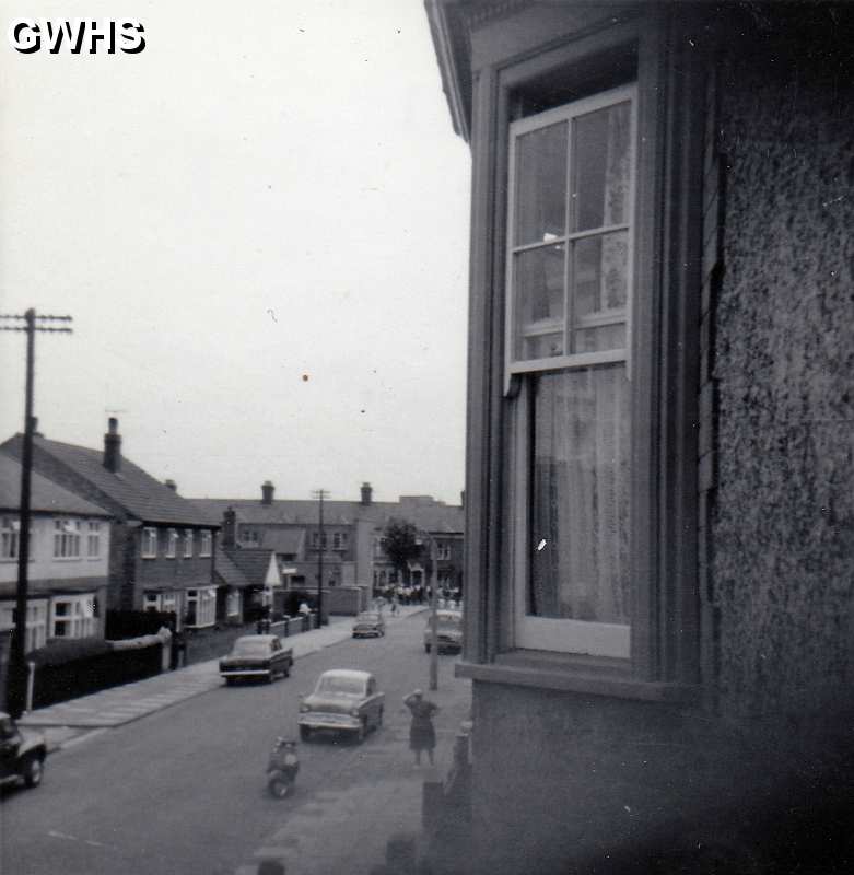 34-824 View from the front window of 31 Albion Street South Wigston looking towards Blaby Road 1950's