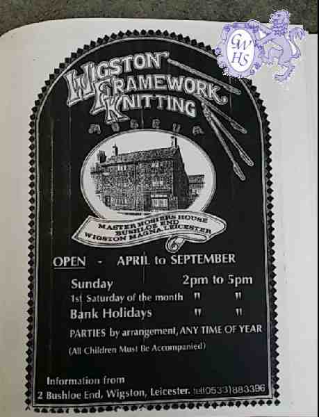 29-093 Wigston Frame Work Museum advert