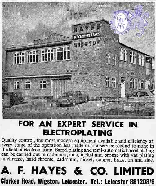 31-056 A F Haynes & Co Ltd Clarkes Road Wigston