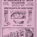 20-043 W Holmes & Sons Golf Hose Wigston Advert