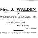 29-657 Advert for J Walden Old Wigston