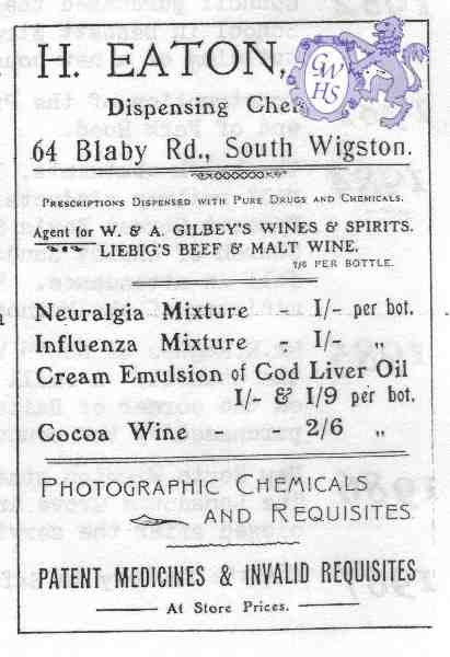 20-026 H Eaton Blaby Road South Wigston Advert