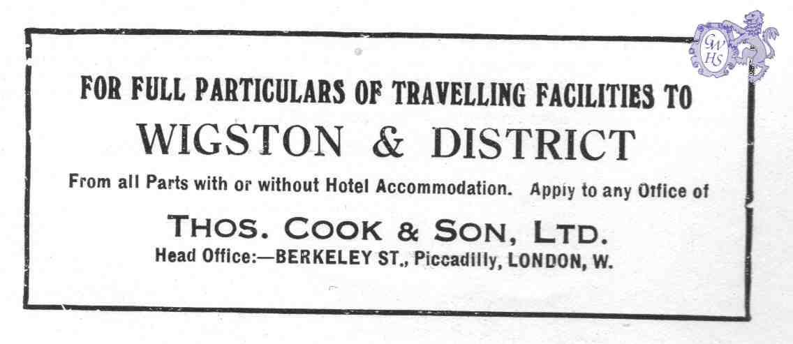 20-056 Thos Cook & Sons London Advert