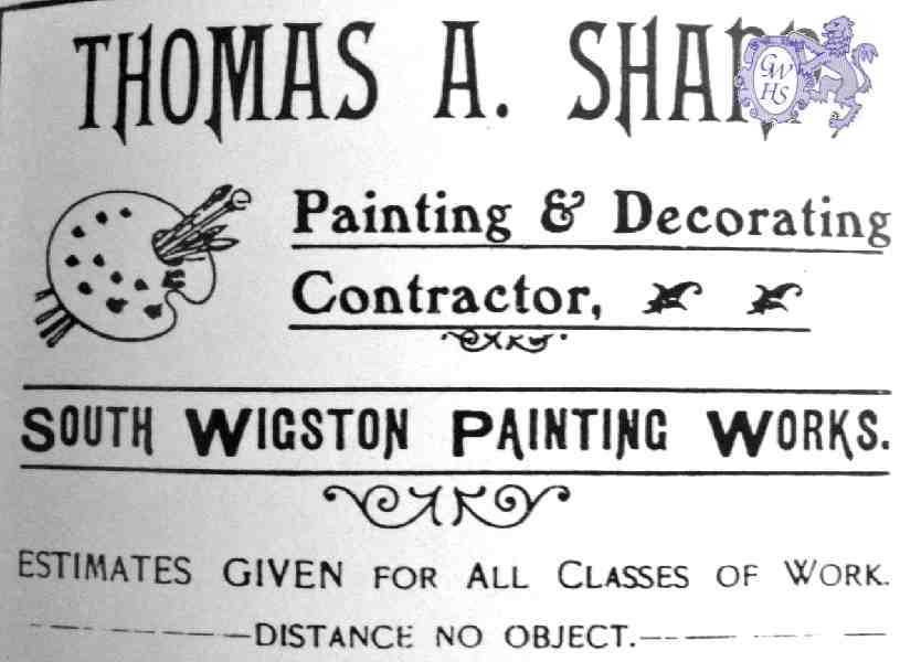 30-953 Thomas A Sharp advert South Wigston