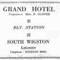 20-034 Grand Hotel South Wigston Advert