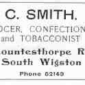 20-037 C Smith Countesthorpe Road South Wigston Advert