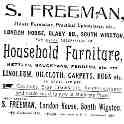 20-173 S Freeman Household Furniture London House South Wigston