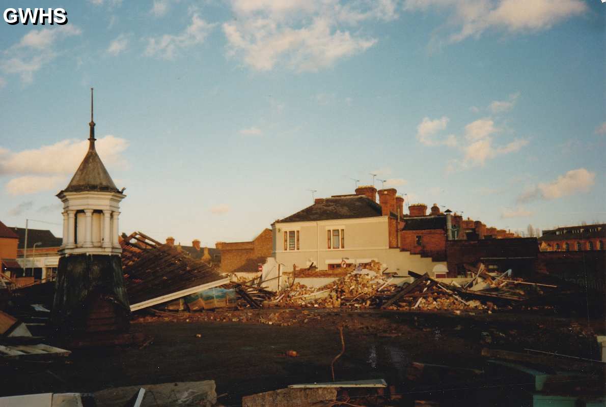 35-033 Demolition of Bassett Street Boys School looking towards Canal Street Dec 1990