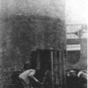 15-041 Wigston Junction Brickyard chimney Blaby Road being demolished c 1929