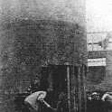 15-041a Wigston Junction Brickyard chimney Blaby Road being demolished c 1929