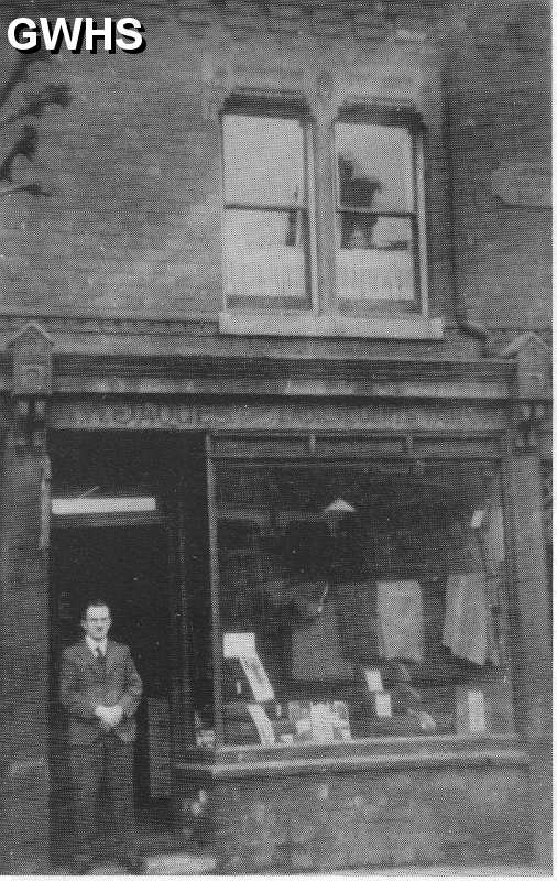 24-046 Mr Jaques in his shop at 27 Blaby Road South Wigston c 1930
