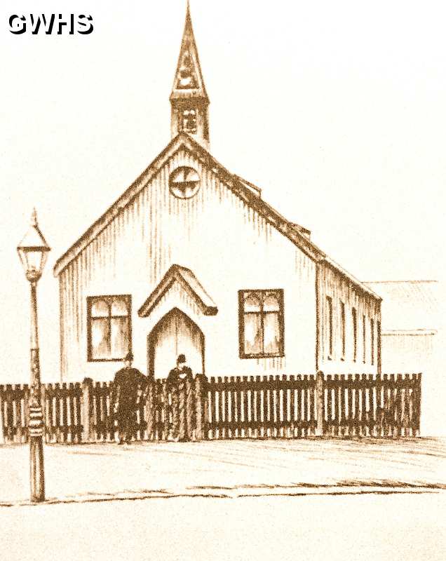 24-130 the original prefabricate tin roofed  St Thomas' Church  Blaby Road South Wigston