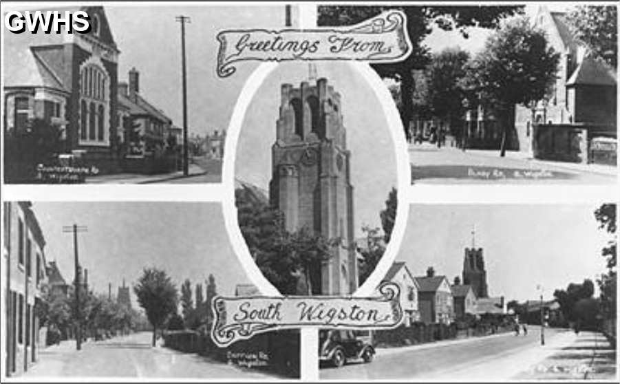 29-051  Post Card of Blaby Road South Wigston