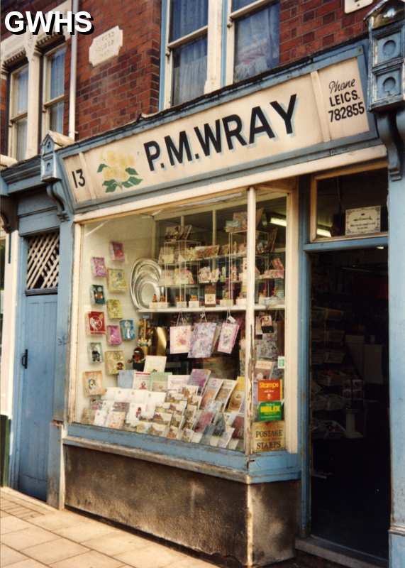 29-212 P M Wray's Shop 13 Blaby Road South Wigston