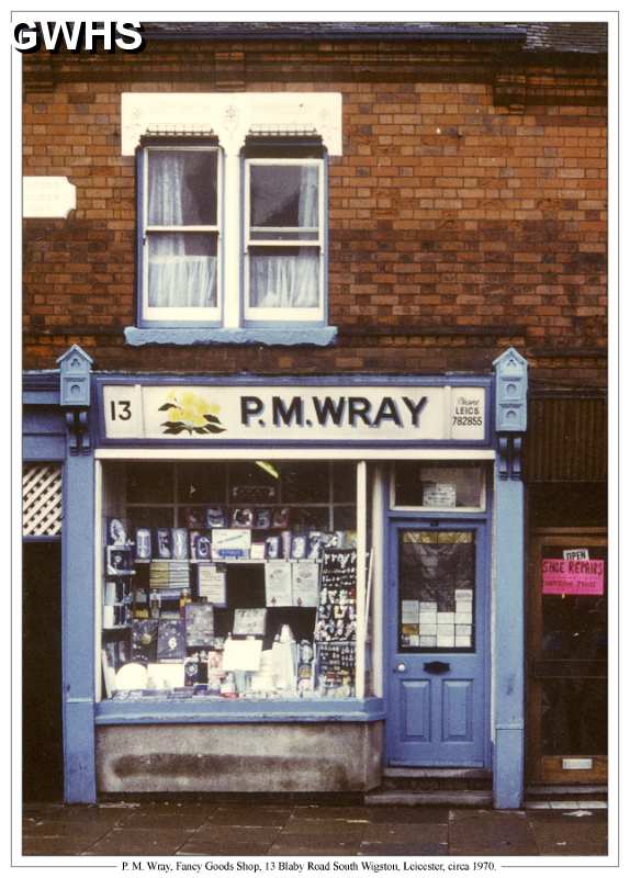 29-237 P M Wray's Shop 13 Blaby Road South Wigston
