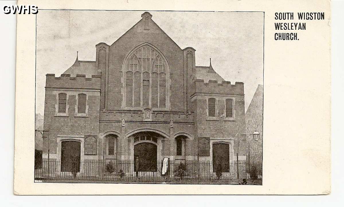 35-650  Wesleyan Methodist Church Blaby Road South Wigston c 1920