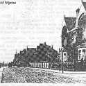 20-007 Orson Wright's house on left of Blaby Road South Wigston c 1910