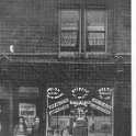 22-122 Fitchett's shop in Blaby Road circa 1924 Mrs Fitchett and her daughter Marjorie in front of shop 