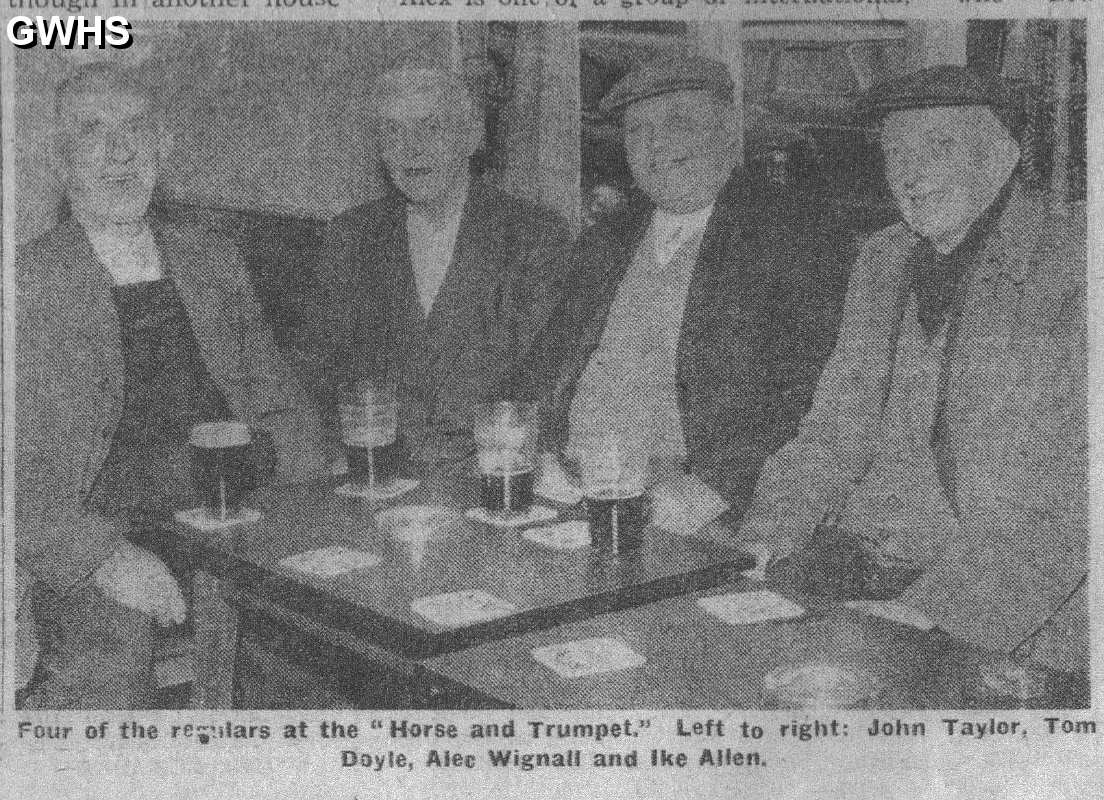 21-003 John Taylor - Tom Doyle - Alec Wignall - Ike Allen Regulars at the Horse & Trumpet 1960's