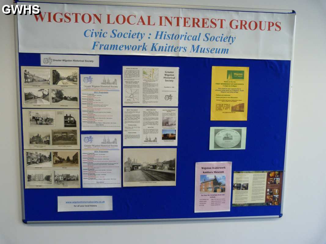23-656 Notice Board at Wigston Magna Library November 2013