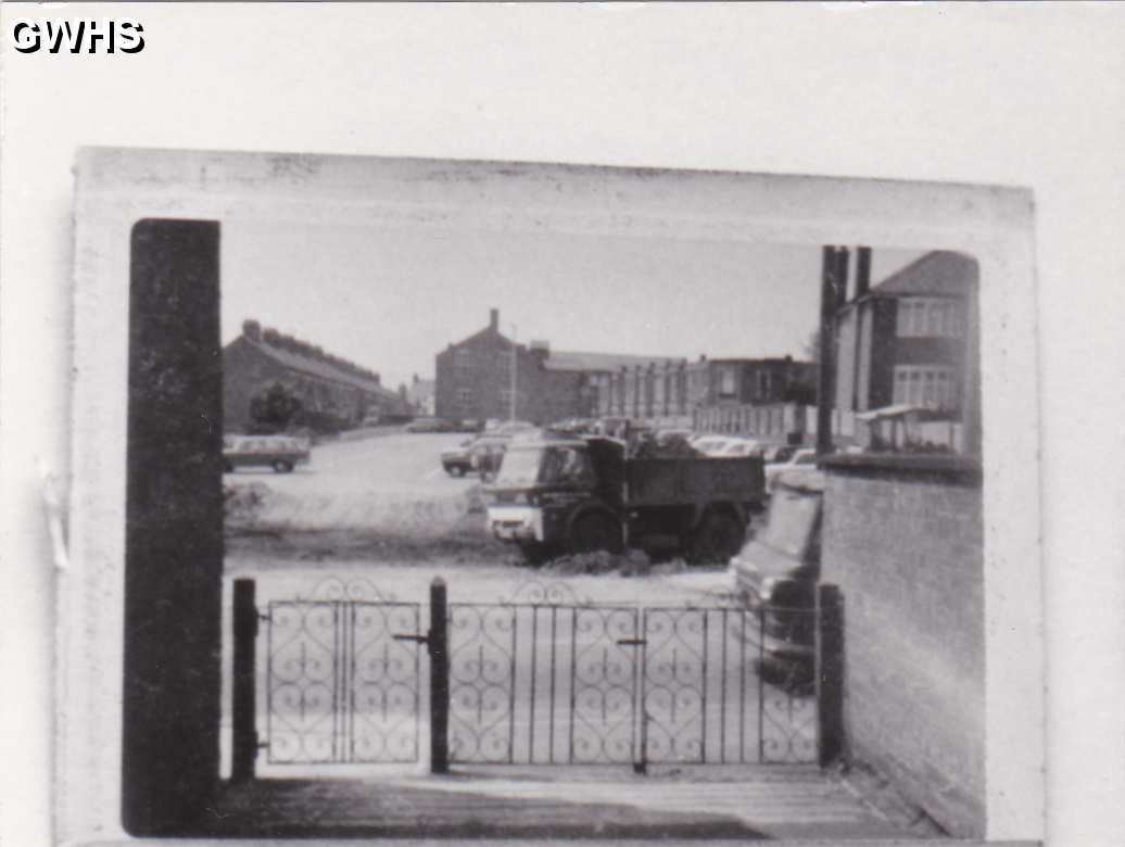 8-73 Taken from the garden of a home on Bull Head Street looking across to the end of Paddock Street c 1968