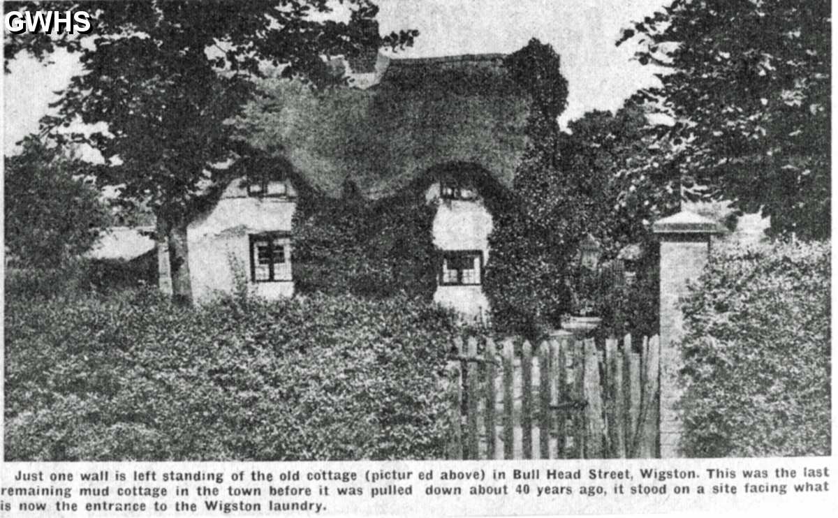 30-715 Old mud cottage on Bull Head Street Wigston Magna