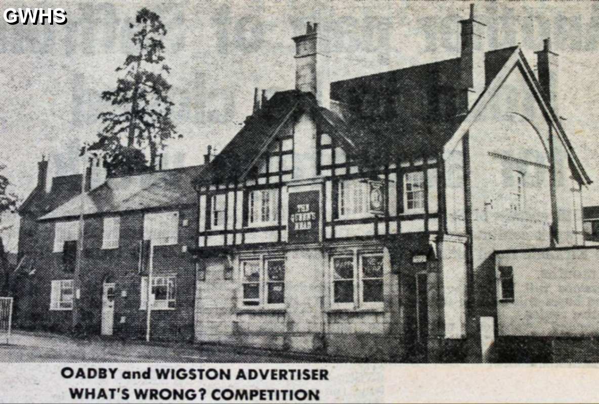 33-834 Queens Head Pub Bull Head Street Wigston Magna 1978