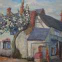 30-243 Painting of the Quakers Cottage Bull Head Street Wigston Magna