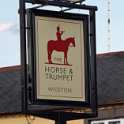 33-327 The Horse & Trumpet Pub Sign Bull Head Street Wigston Magna