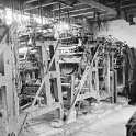 30-840 A photograph of the inside of Edgar Carter's framework knitting workshop Bushloe End Wigston Magna