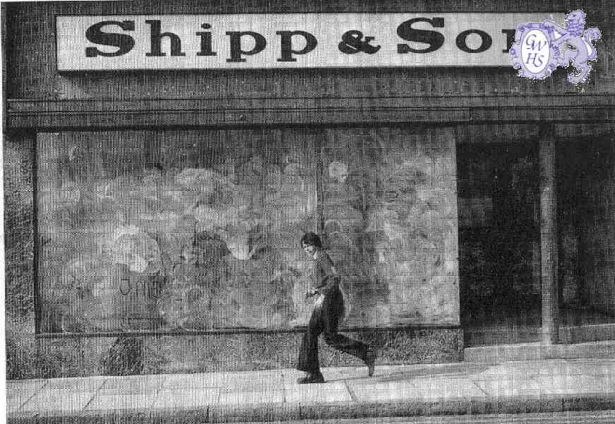 22-284 The closed Shipp & Son shop in Bell Street circa 1970  Wigston Magna