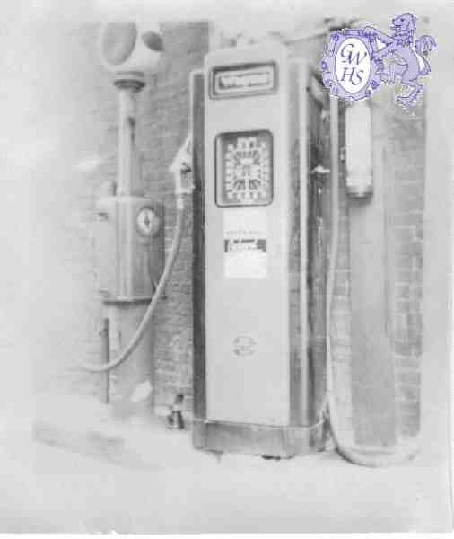 22-325 Petrol Pump outside Forryan's Garage in Bell Street Wigston Magna