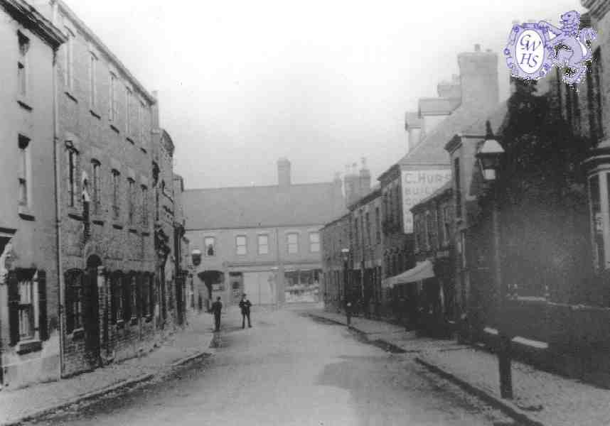 23-019a  Bell Street Wigston Magna showing J D Broughton's Hosiery Factory  circa 1910