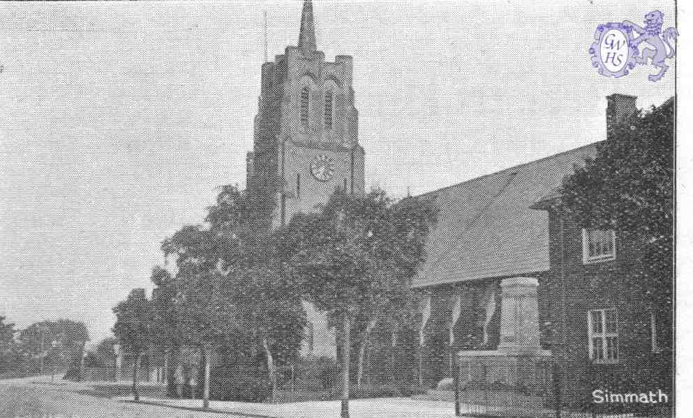 19-452 Church & War Memorial South Wigston Photo W G Hall