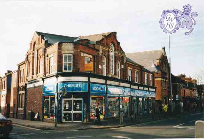 24-042 Moonlit Chemist in 2014 - old Chas moore's music shop Blaby Road South Wigston