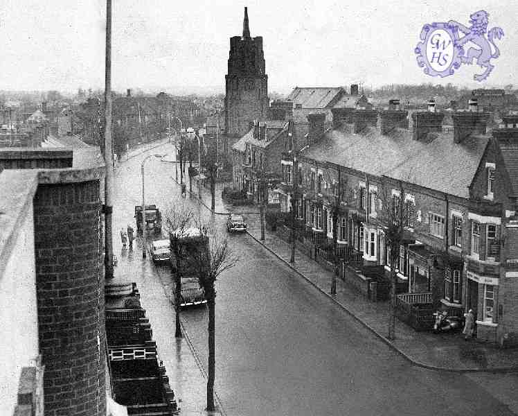 24-071 Blaby Road South Wigston from the roof of The Ritz cinema - 4 February 1960