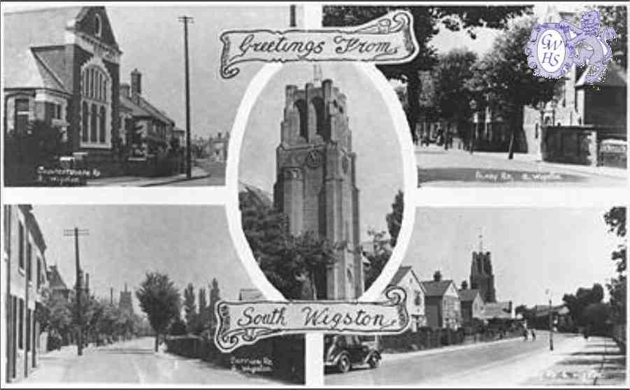 29-051  Post Card of Blaby Road South Wigston