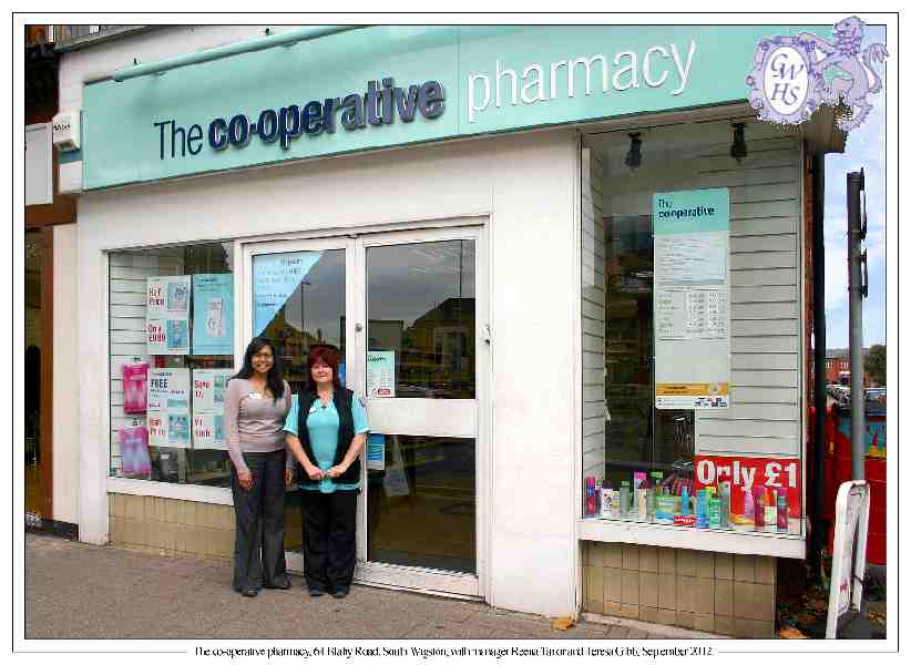 29-182 Co-Operative Pharmacy 64 Blaby Road South Wigston 2012