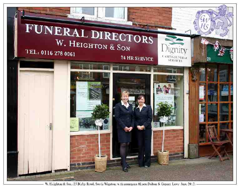 29-187 Dignity Funeral Directors 25 Blaby Road South Wigston 2012