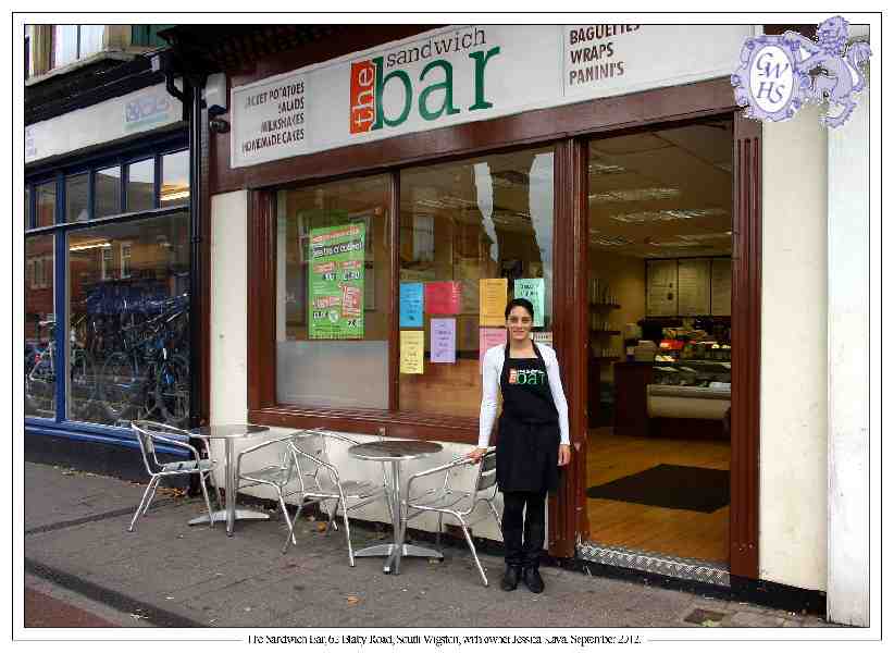 29-226 The Sandwich Bar 62 Blaby Road South Wigston 2012