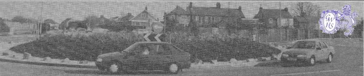 22-595 Traffic Island at junction of Bull Head Street and Oadby Road Wigston 1990