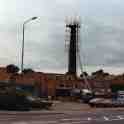 30-878 Demolition of the Laundry Works chimney Bull Head Street Wigston Magna July1984