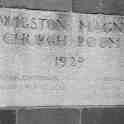 26-062a Wigston Magna Church Room plaque built in 1929 Bushloe End Wigston Magna2014