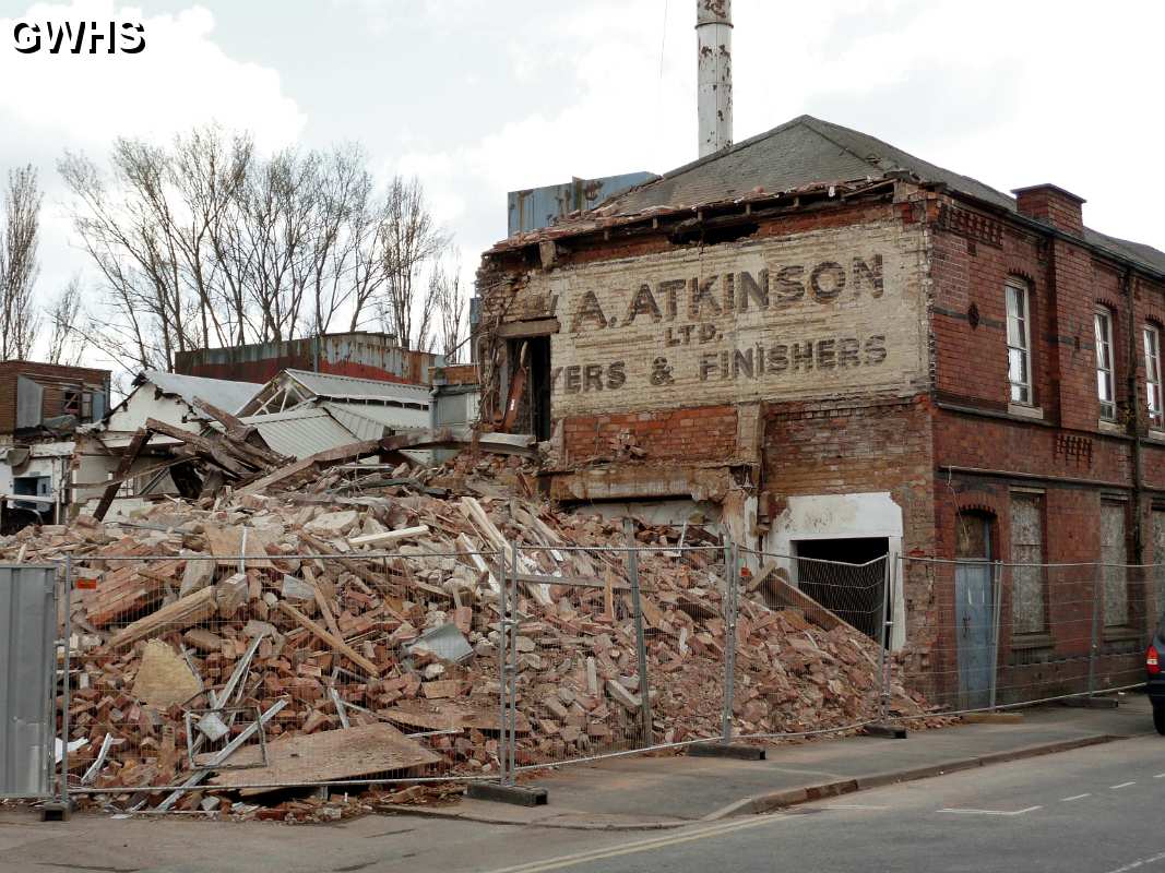 35-220 W A Atkinsons Canal Street South Wigston during demolition