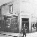 22-506 Mr Higgs & his Butchers shop corner Canal Street and Bassett Street South Wigston circa 1910