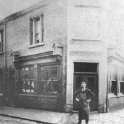 22-506a Mr Higgs & his Butchers shop corner Canal Street and Bassett Street South Wigston circa 1910