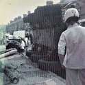 34-769 Clifford Street South Wigston 1973 - Military Vehicle from Parade has an accident