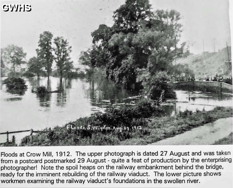 34-515 Floods at Crow Mill South Wigston 1912