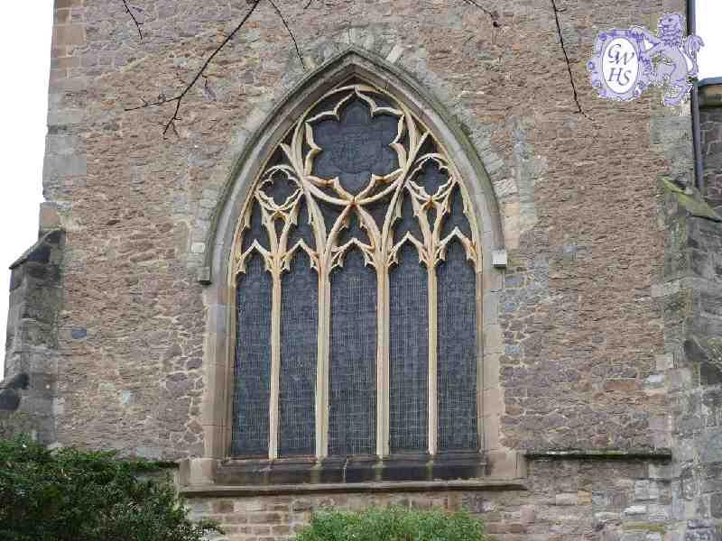 19-091 East window of All Saint's Church  Moat Street Wigston Magna Feb 2012