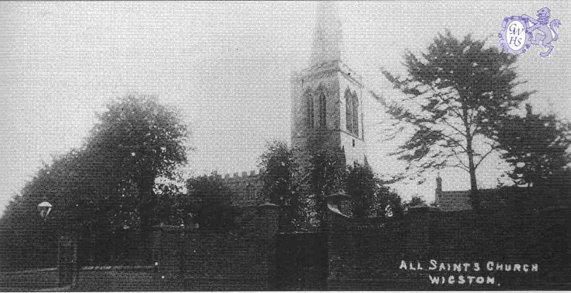 22-075 All Saints Church Wigston Magna circa 1902